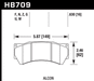 Hawk Performance HB709 Series Brake Pad 0.630 in. thick