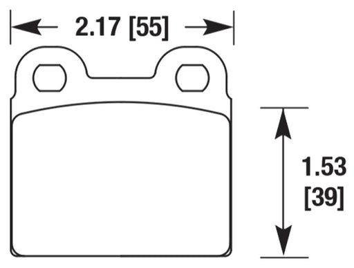 Hawk Performance brake pads part HB713 fits Performance Hb713 Series