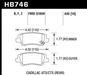 Hawk Performance HB746 Series Brake Pad 0.645 in. thick