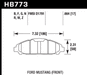 Hawk Performance HB773 Series Brake Pad 0.664 in. thick