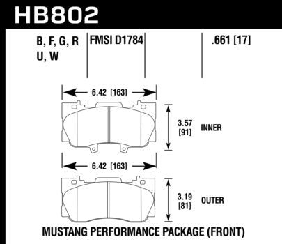 Hawk Performance HB545 Series Brake Pad 0.564 in. thick