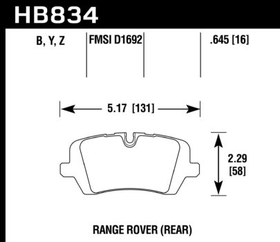Hawk Performance HB781 Series Brake Pad 0.692 in. thick