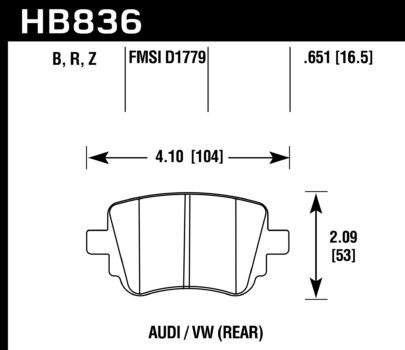 Hawk Performance HB781 Series Brake Pad 0.692 in. thick