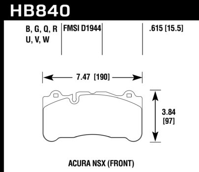 Hawk Performance HB783 Series Brake Pad 0.692 in. thick