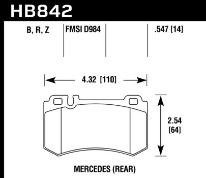 Hawk Performance HB783 Series Brake Pad 0.692 in. thick
