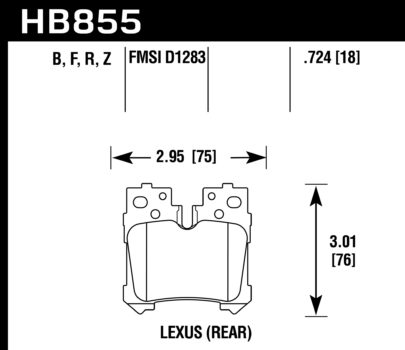 Hawk Performance HB788 Series Brake Pad 0.745 in. thick