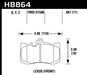 Hawk Performance HB789 Series Brake Pad 0.600 in. thick