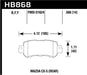 Hawk Performance HB791 Series Brake Pad 0.714 in. thick