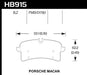 Hawk Performance HB800 Series Brake Pad 0.800 in. thick