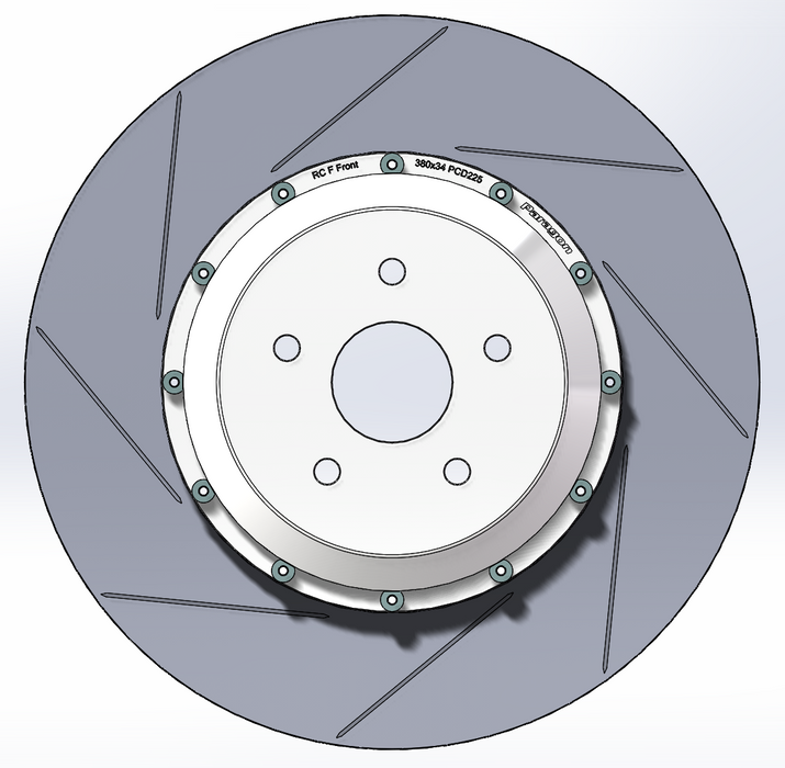 Paragon 2-Piece Rotors – Front – Lexus RC F (USC10) / GS F (URL10)