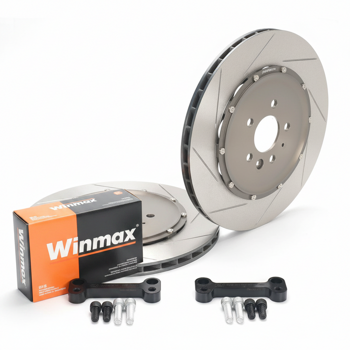 Tesla Model 3/Y AWD Performance - Larger Rotor (Rear) Performance 2-Piece Rotor and Brake Pad Package