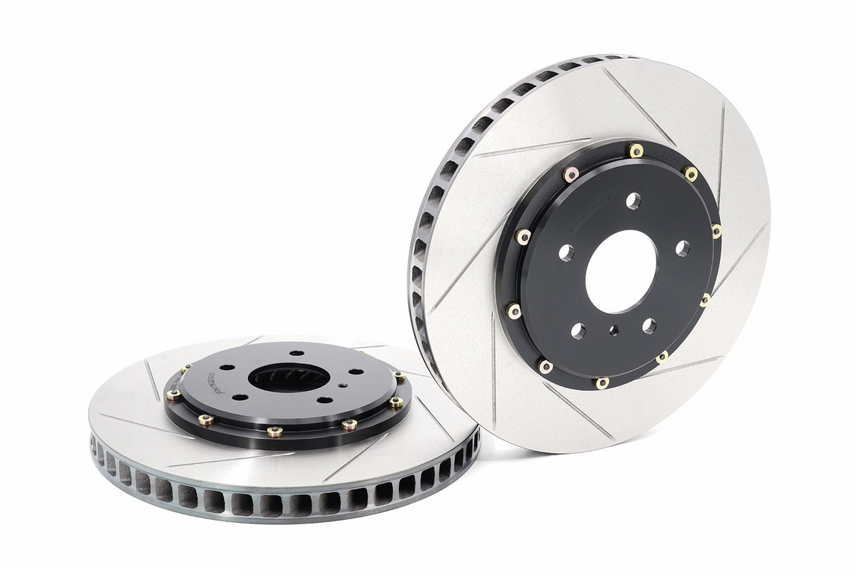 350Z (Z33) 2-pc floating brake rotors (front) — Alcon Brake Kits