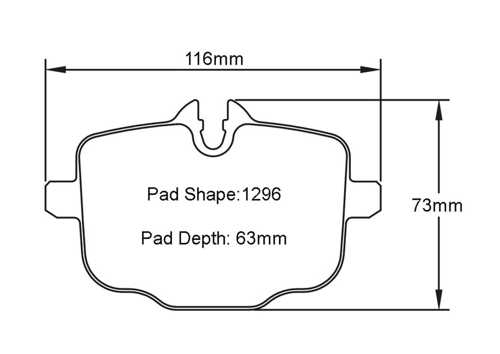 Winmax W-Series/PBP 1296 Brake Pads for G80 M3 Rear