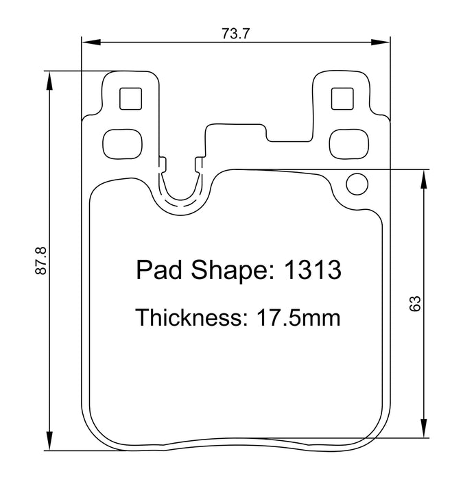 Winmax W-Series/PBP 1313 Brake Pads for F8x M2/M3/M4 Rear