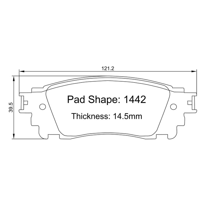 Winmax W-Series/PBP 1442 Brake Pads for Alphard 30 Series Rear