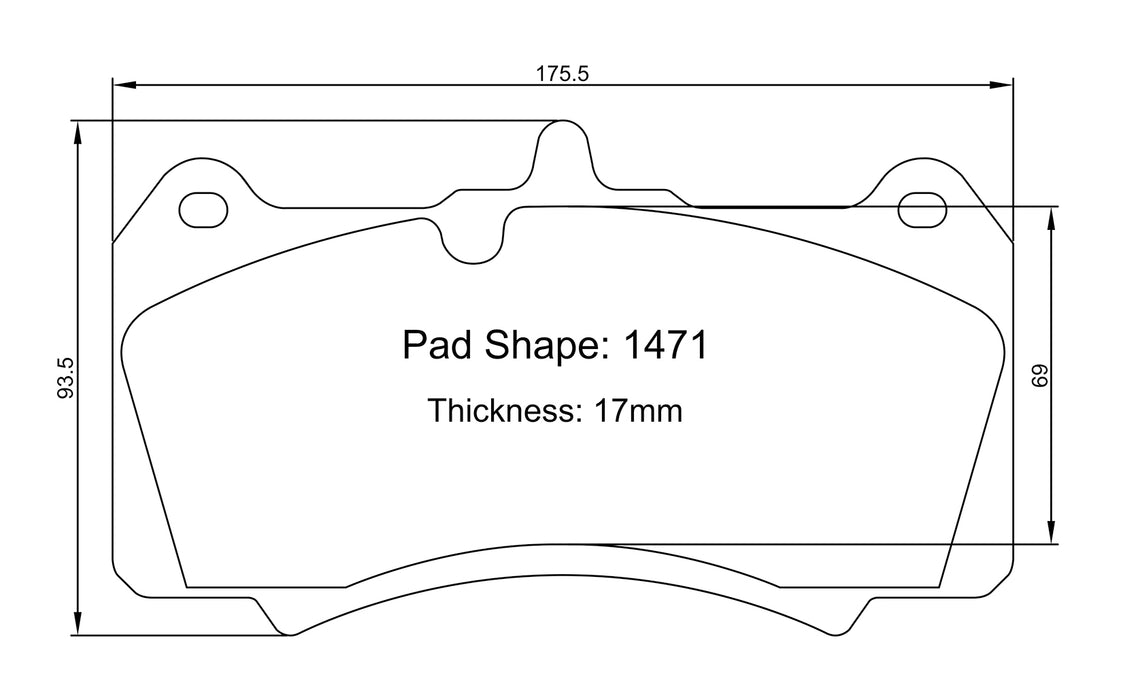 Winmax W-Series/PBP 1471 Brake Pads for AP CP8520/CP9560 Caliper