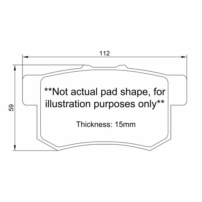 Winmax W-Series/PBP 1641 Brake Pads for Model 3/Y AWD PERF Rear