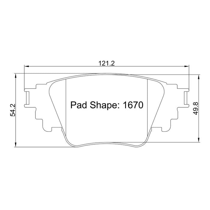 Winmax W-Series/PBP 1670 Brake Pads for Alphard AH30 Rear