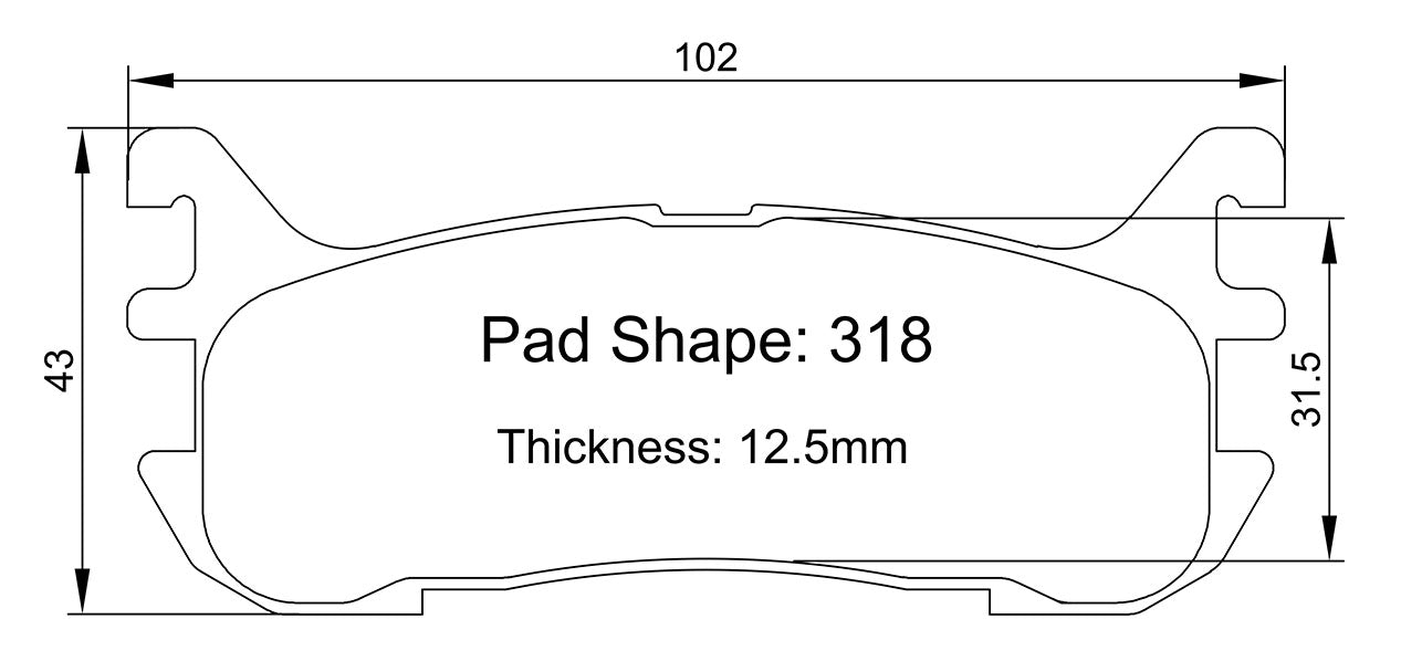 Winmax W-Series/PBP 318 Brake Pads for Miata MX-5 NA/NB Rear