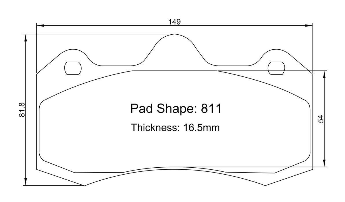 Winmax W-Series/PBP 811 Brake Pads for  AP CP7040/CP9040 Caliper