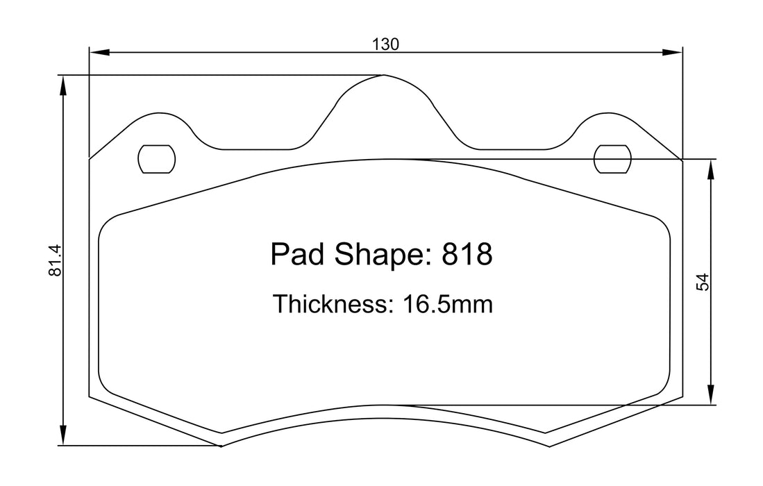 Winmax W-Series/PBP 818 Brake Pads for  Alcon RC4/CAR69 Caliper