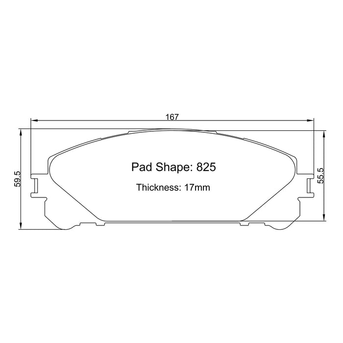 Winmax W-Series/PBP 825 Brake Pads for Alphard 20 Series (G'S) /  GGH35W Front  | Paragon