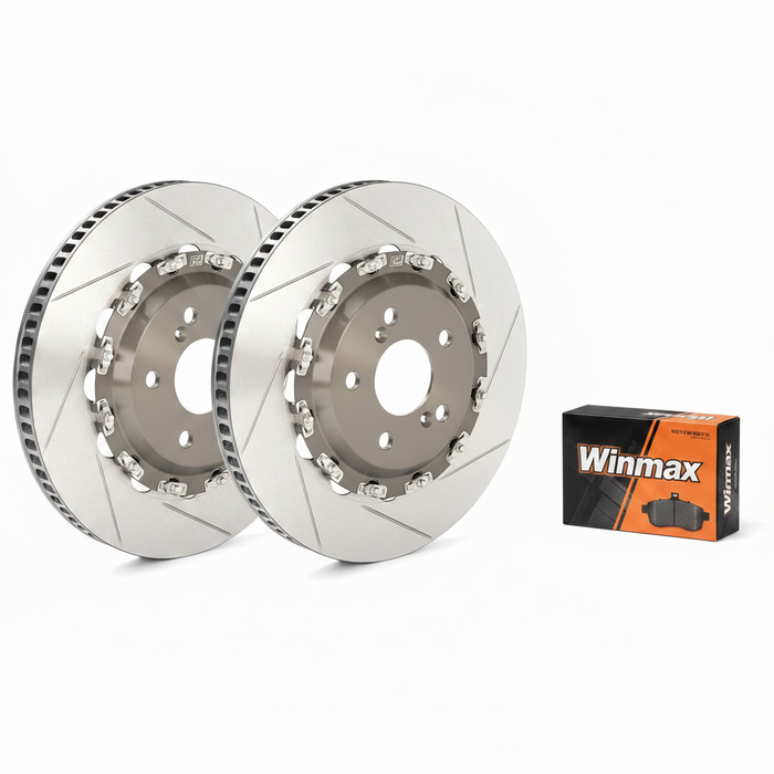 Porsche Macan Mk1 3.6 Turbo (Front) Performance 2-Piece Rotor and Brake Pad Package