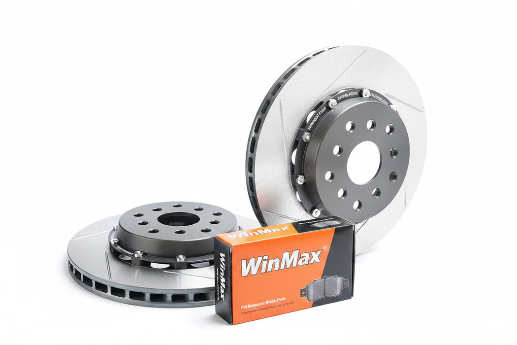 Nissan GT-R R35 w/ Alcon Superkit (Rear) Performance 2-Piece Rotor and Brake Pad Package