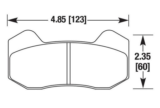 Hawk Performance brake pads part HB645 fits Performance Hb645 Series