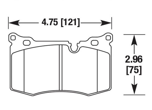 Hawk Performance brake pads part HB640 fits Performance Hb640 Series
