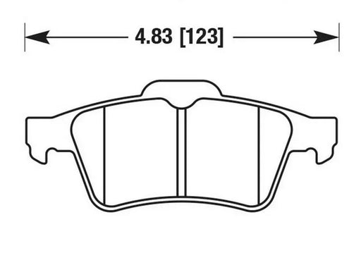 Hawk Performance brake pads part HB478 fits Performance Hb478 Series