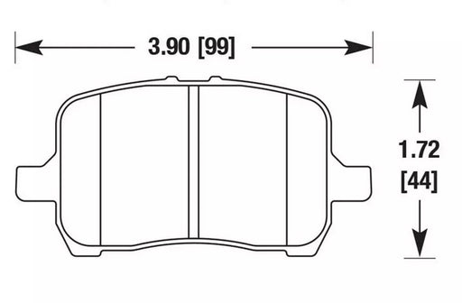 Hawk Performance brake pads part HB524 fits Performance Hb524 Series