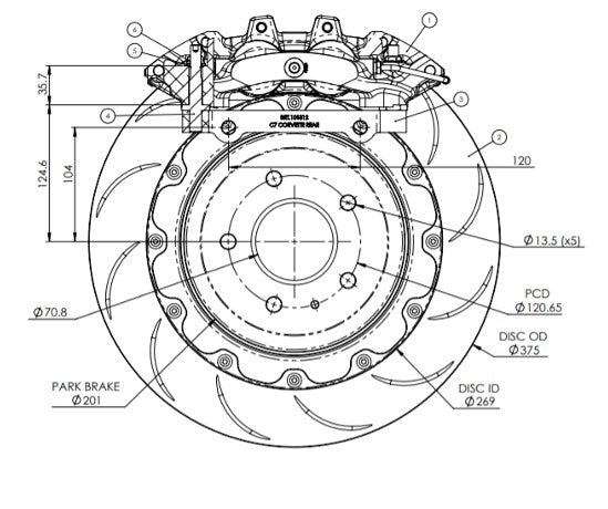 Alcon/Pro System C7 Corvette Rear Big Brake Kit