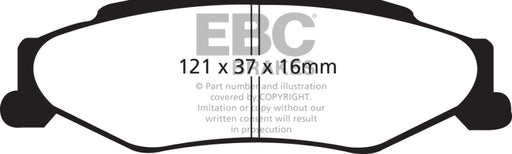 EBC redstuff brake pads rear fits 2003 04 Cadillac Xlr 4 6