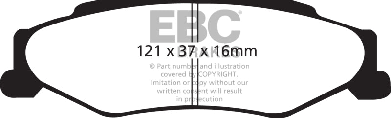 EBC redstuff brake pads rear fits 2003 04 Cadillac Xlr 4 6
