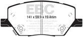 EBC greenstuff brake pads front part DP62239 fits 2015 Fiat 500x 1 4l Turbo
