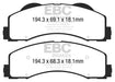 EBC greenstuff brake pads front part DP63034 fits 2015 Ford F150 2 7 Twin Turbo 2wd