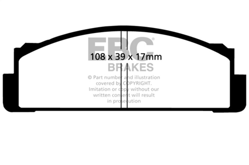 EBC greenstuff brake pads front part DP2116 fits 1968 83 Fiat 124 1 6