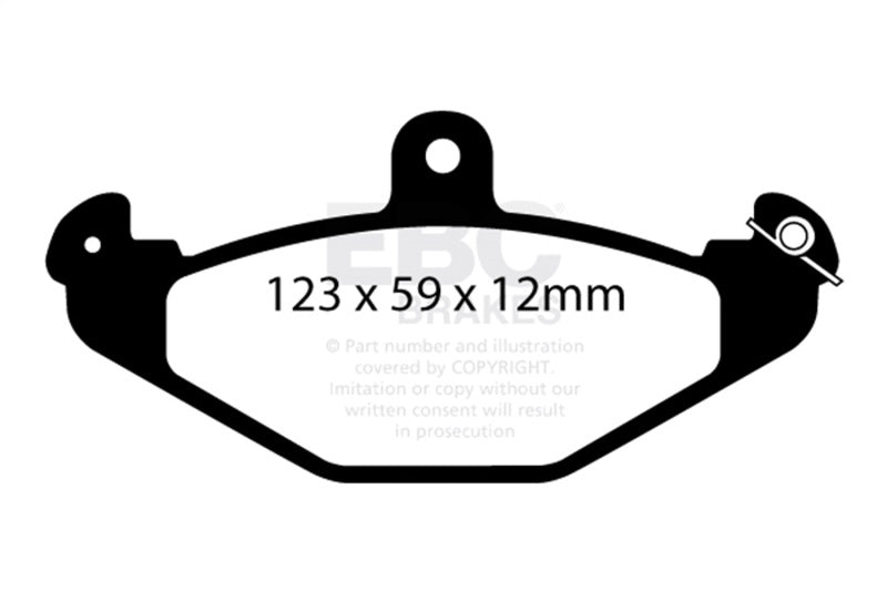 EBC yellowstuff brake pads rear part DP4885 fits 2008 Lotus 2 Eleven 1 8 Supercharged