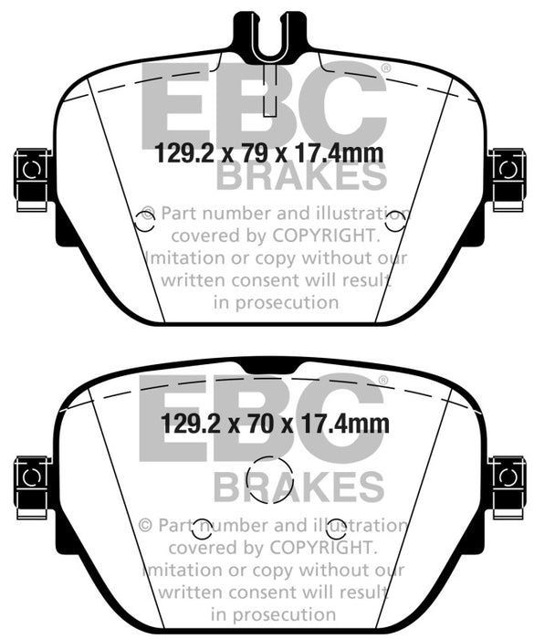 EBC redstuff brake pads rear fits 2019 Mercedes Benz Cls53 Amg C257 3 0l Turbo