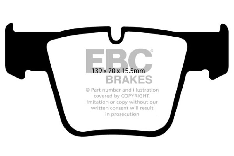 EBC yellowstuff brake pads front fits 2007 11 Mercedes Benz Cl63 Amg 6 2