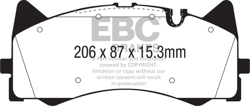 EBC yellowstuff brake pads front fits 2015 Mercedes Benz C63 Amg W205 4 0l Twin Turbo
