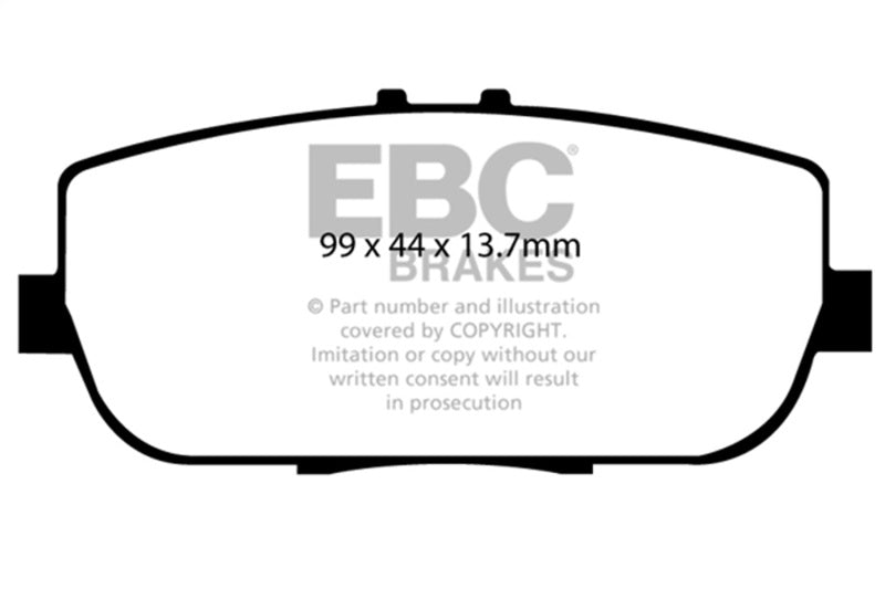 EBC yellowstuff brake pads rear fits 2006 15 Mazda Miata Mx5 2 0