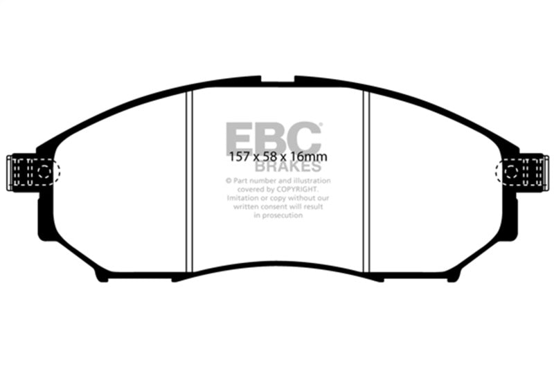 EBC greenstuff brake pads front part DP21671 fits 2008 13 Infiniti Ex35 3 5