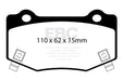 EBC redstuff brake pads rear fits 2016 Cadillac Ats V 3 6 Twin Turbo