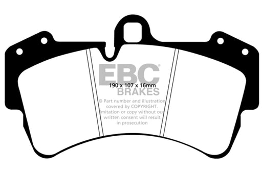 EBC yellowstuff brake pads front fits 2011 15 Audi Q7 3 0 Supercharged