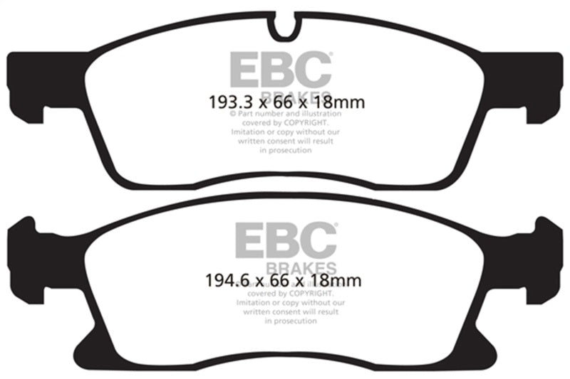 EBC brake pads front part ED91871 fits 2011 Dodge Durango 3 6 Extra Duty