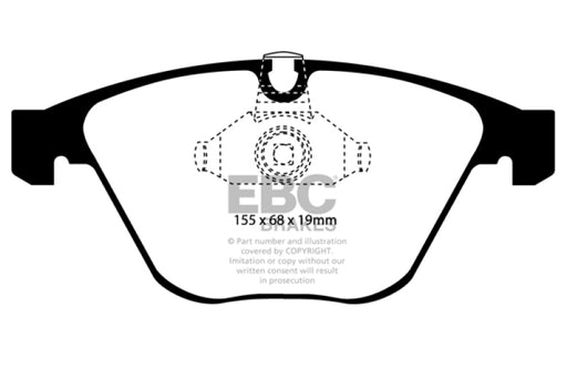 EBC yellowstuff brake pads front fits 2008 10 Bmw M3 4 0 E90