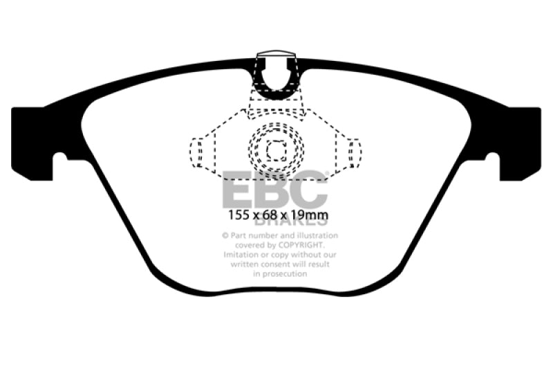 EBC yellowstuff brake pads front fits 2008 10 Bmw M3 4 0 E90