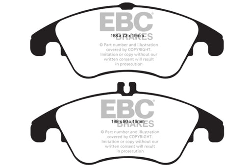 EBC yellowstuff brake pads front fits 2012 Mercedes Benz C250 Coupe 1 8 Turbo Sport Edition